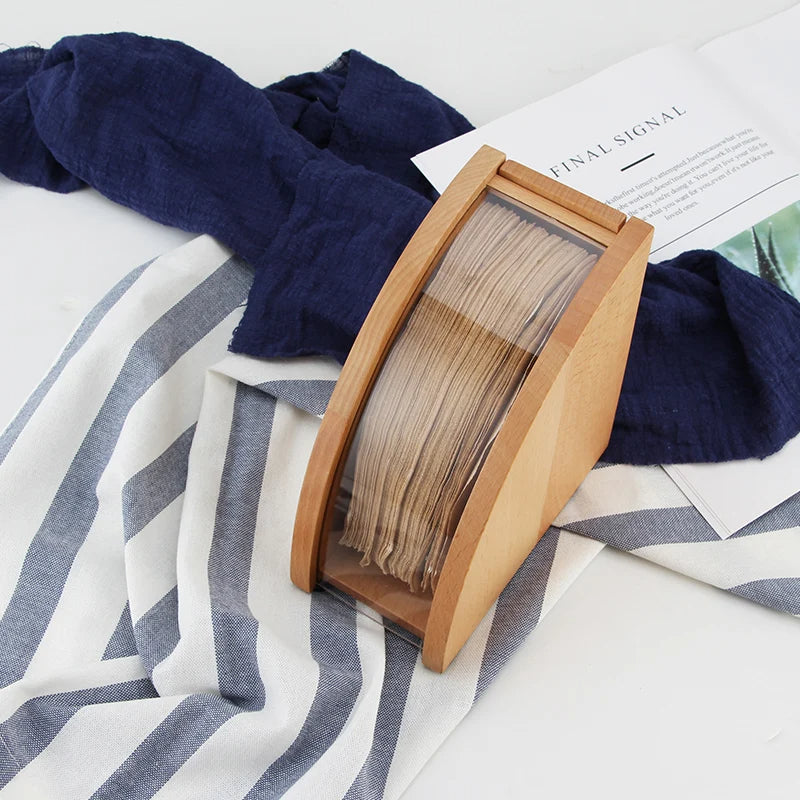 Pojemnik na filtry do kawy - drewniany