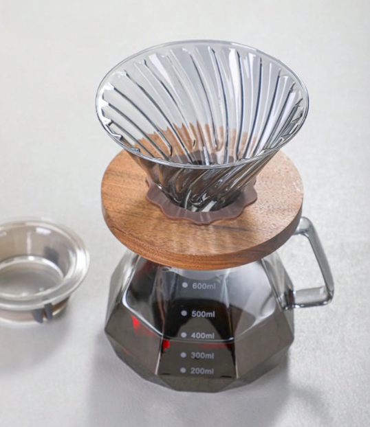 Drip, dzbanek diamond  - szklany zestaw