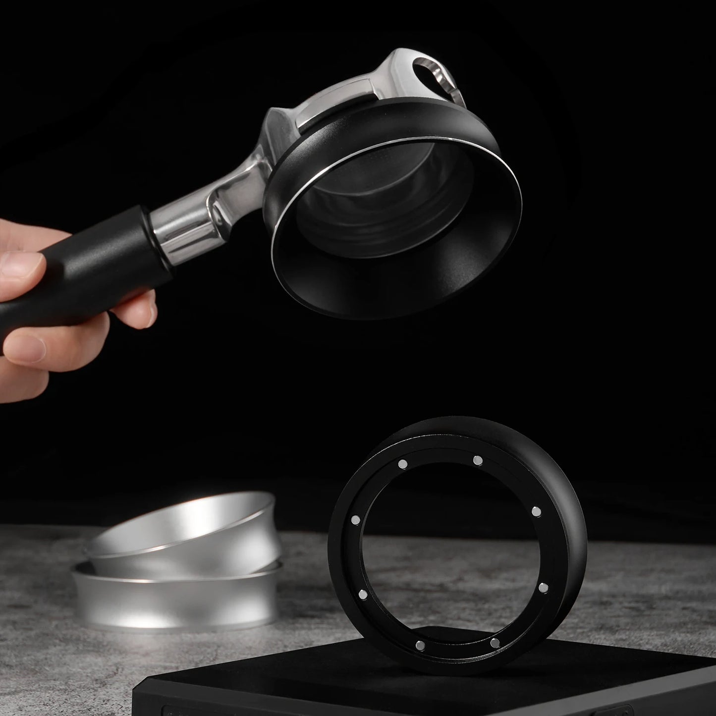 Magnetyczny pierścień do kawy 51/53/58mm - SteelDose