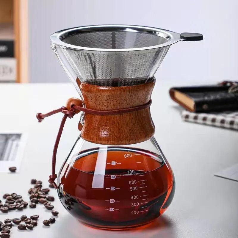Chemex z metalowym filtrem 400 - 800ml - Zaparzacze do kawy - Kaffinity