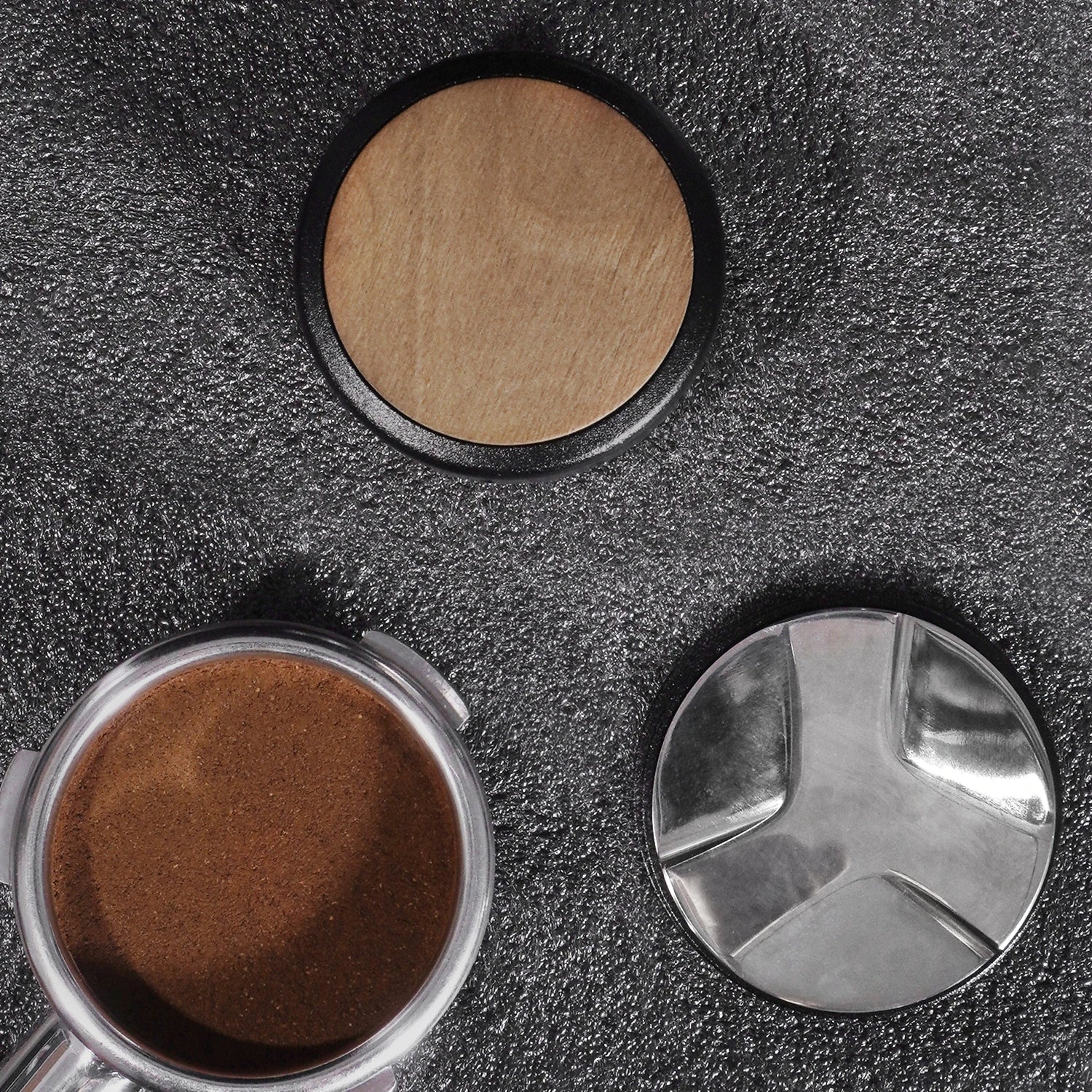 Dystrybutor do kawy z regulacją, drewniany 51/53/58mm - Akcesoria do espresso - Kaffinity