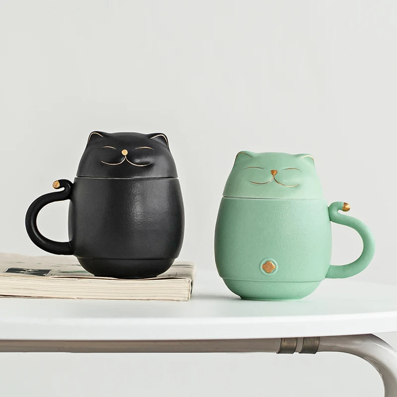 MiauMug - ceramiczny kubek z zaparzaczem 300ml