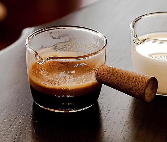 Szklana miarka do espresso