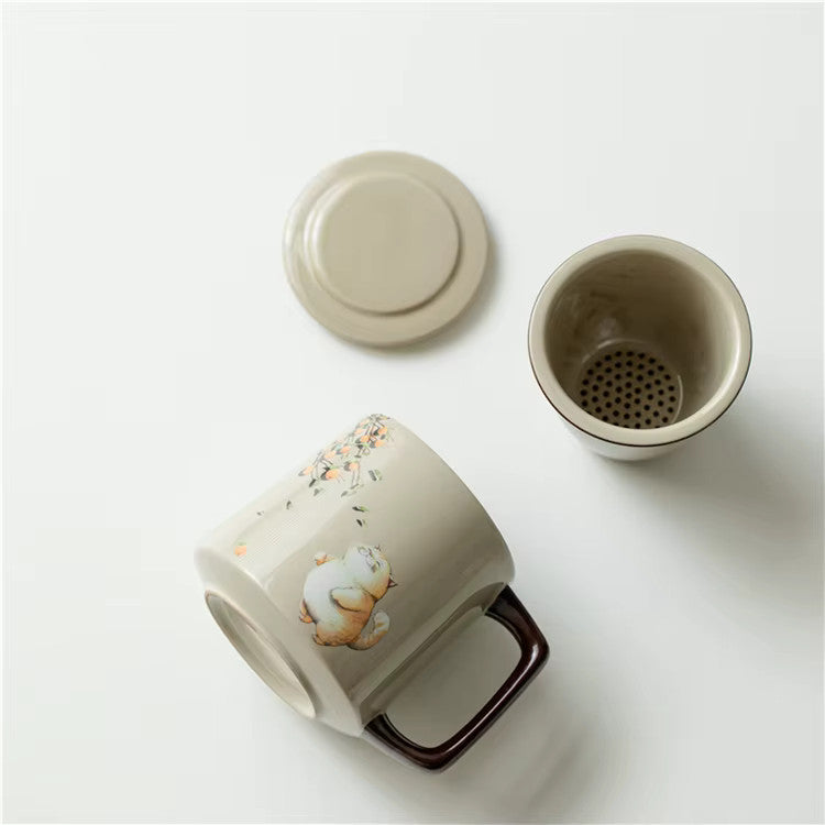 Kubek ceramiczny z zaparzaczem Muguri - 360ml